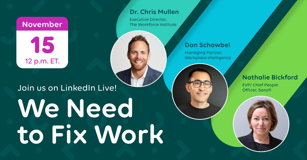 Dr. Chris Mullen (@chrismmullen) on Twitter photo We surveyed employees around the world and nearly 40% wouldn’t wish their job on their worst enemy.
In this session hosted by <a href="/UKGInc/">UKG</a>, we’ll help employers get on the same page with employees as we analyze global survey findings. We surveyed employees around the world and nearly 40% wouldn’t wish their job on their worst enemy.
In this session hosted by <a href="/UKGInc/">UKG</a>, we’ll help employers get on the same page with employees as we analyze global survey findings.