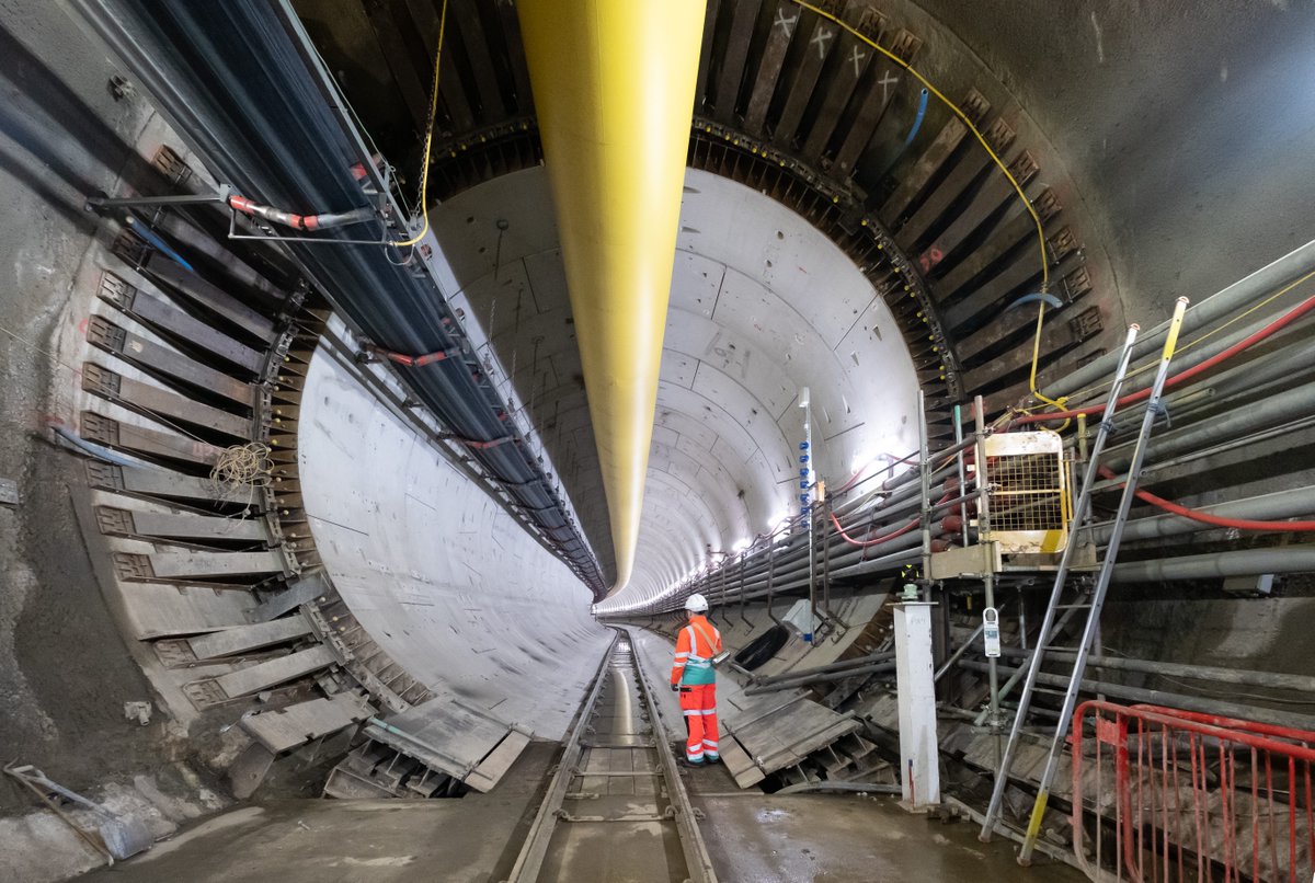 Our favourite engineering feat for #NationalEngineeringDay is the 25km tunnel our engineers are building which will intercept, store and transfer sewage waste away from the River Thames. The tunnel flows from Acton in West London all the way to Beckton in the East. @ThisIsEng