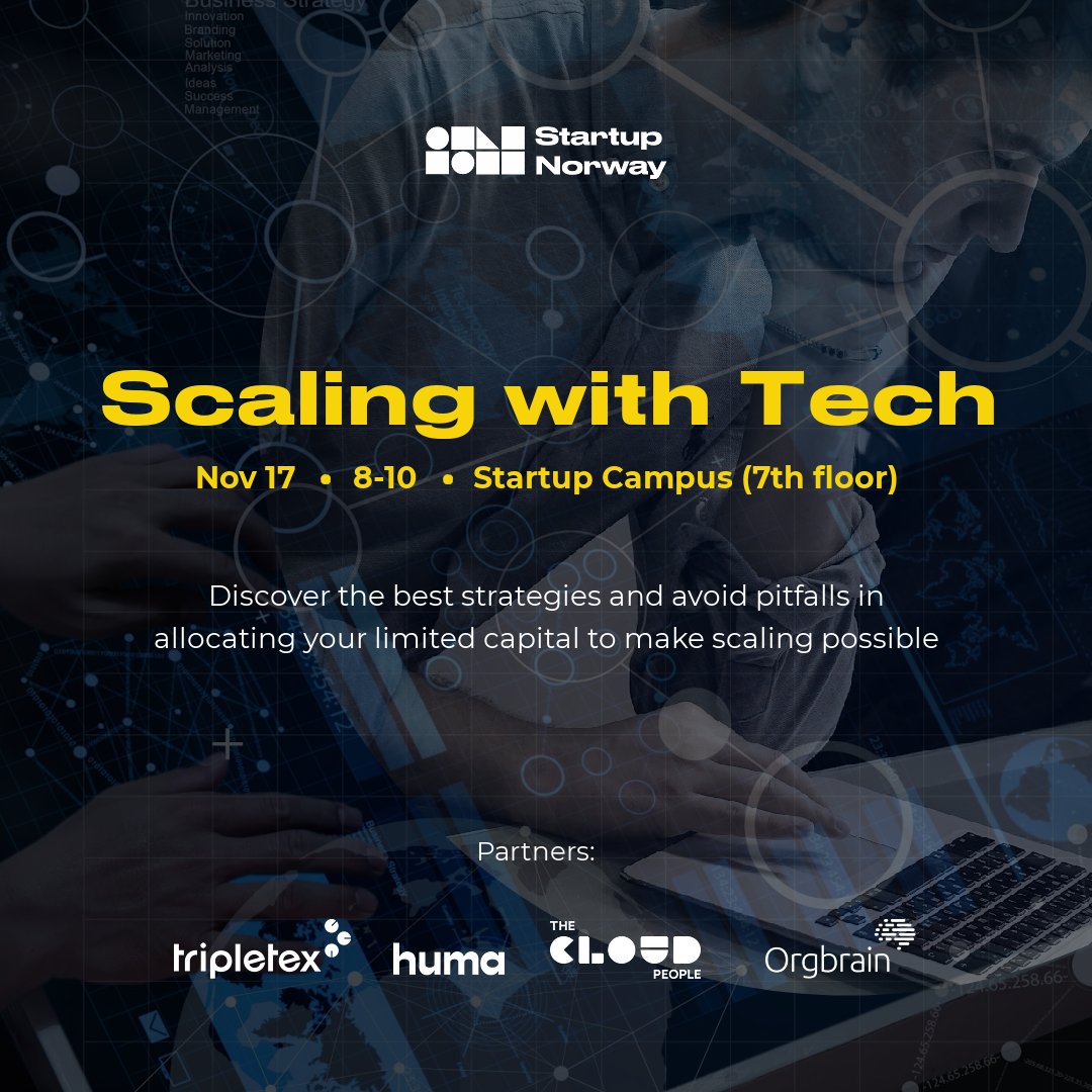Save the date! Join our upcoming event together with the partners, <a href="/TripletexAS/">Tripletex AS</a>, <a href="/huma_work/">Huma</a>, <a href="/_thecloudpeople/">The Cloud People</a>, and <a href="/orgbrain/">Orgbrain</a>, on NOV 17!

Read more: linkedin.com/events/6989226…