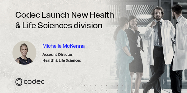 Codec are excited to announce the creation of a new Health and Life Sciences division dedicated to serving the fast-growing needs of the Healthcare sector in Ireland and the UK. Read more: bit.ly/3sOdsen

#healthcare #digitaltransformation #microsoft