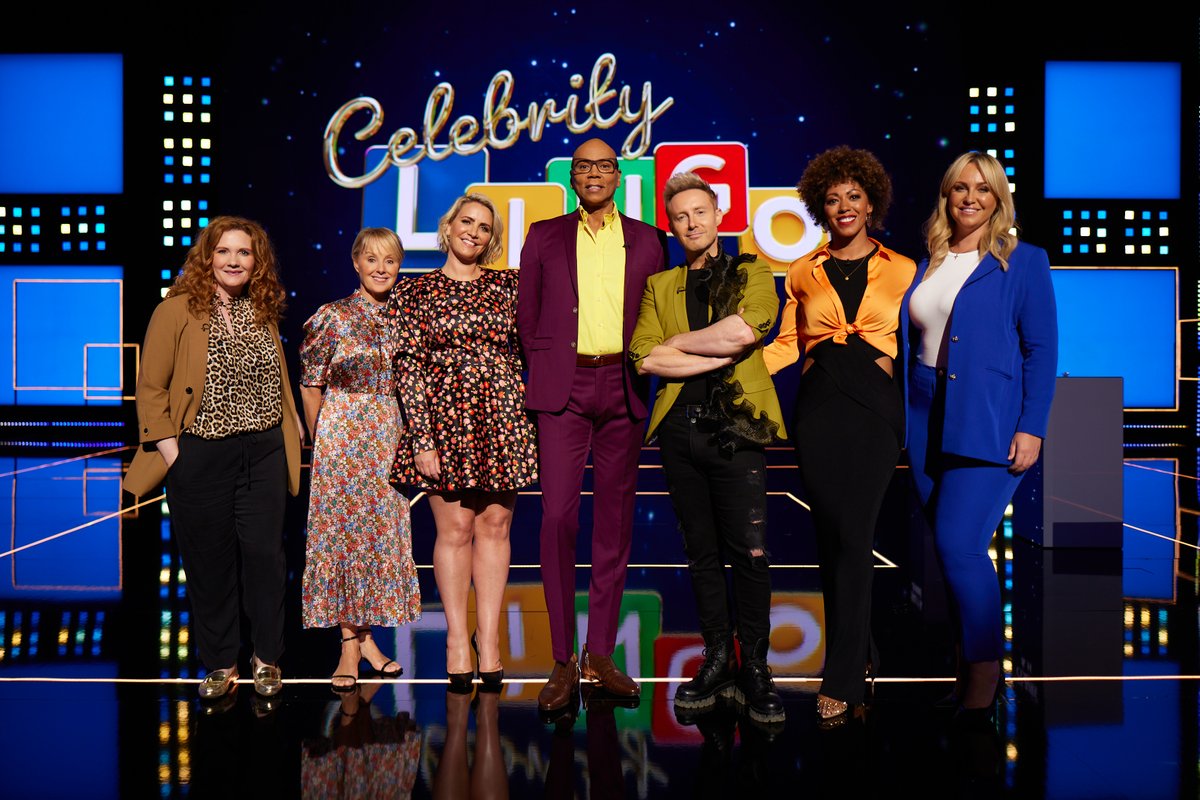 It's Celebrity Lingo week!🎉

We are back this Saturday night with this wonderful bunch of celebs🤩 

<a href="/sallydynevor/">Sally Dynevor</a> Jennie McAlpine <a href="/_ClaireRichards/">Claire Richards</a> <a href="/Ianhwatkins/">H from Steps</a> <a href="/DrZoeWilliams/">Zoe Williams</a> <a href="/Josiestweet/">Josie Gibson</a> 

Tune in this Saturday from 6.30pm on <a href="/ITV/">ITV</a> 📺

#CelebrityLingo <a href="/RuPaul/">RuPaul</a>