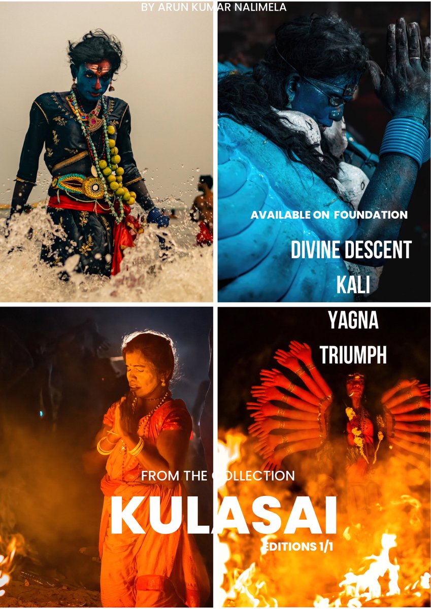 ♥️This is such a fantastic collection to me 💛Kulasai: Festival In South India 🔥Total 7 Photographs ( Six 1/1s & one photograph with an Edition of 50 ) 🫶🏻Two 1/1s Sold, Four 1/1s available for 0.15 E ❤️‍🔥 15 Editions Sold 💚35 Editions available for 0.027 E Link 👇🏻 🧵