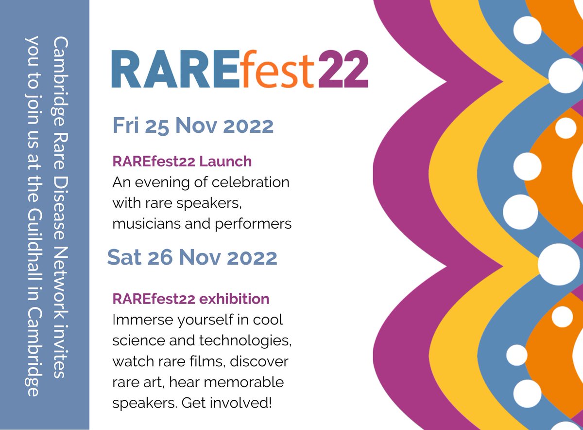GoPI3Ks's tweet photo. We are proud media partners of @camraredisease #RAREfest22 helping put people living with #RareDisease centre-stage! Join us on Nov 26th for this vibrant,, hands-on festival celebrating science, tech &amp; community. Get free tickets for the whole family https://t.co/uHgV4595H4 https://t.co/RFNKngpgzl