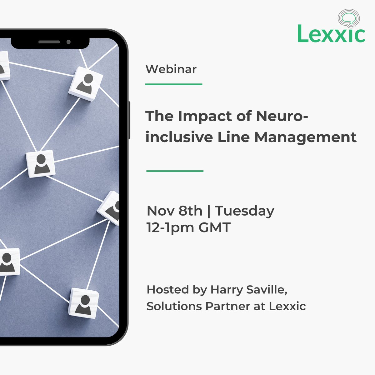 LexxicLtd's tweet photo. Learn about The Impact of Neuro-inclusive Line Management in this free webinar! 💡
Register now: https://t.co/Ax8ClgoFp5
#Neurodiversity #Inclusion #LineManager #LineManagers #Awareness #Webinar #LineManagement https://t.co/olggnLwUCH