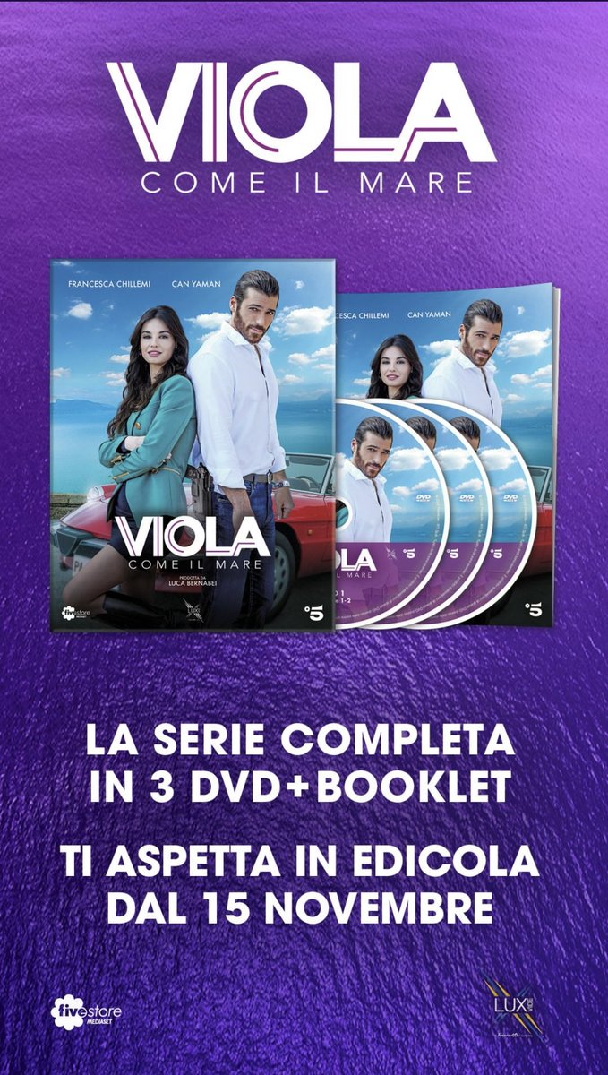 📌 Tv Series #ViolaComeIlMare in complete set of 3 DVDs on sale from 15/11/2022 #CanYaman