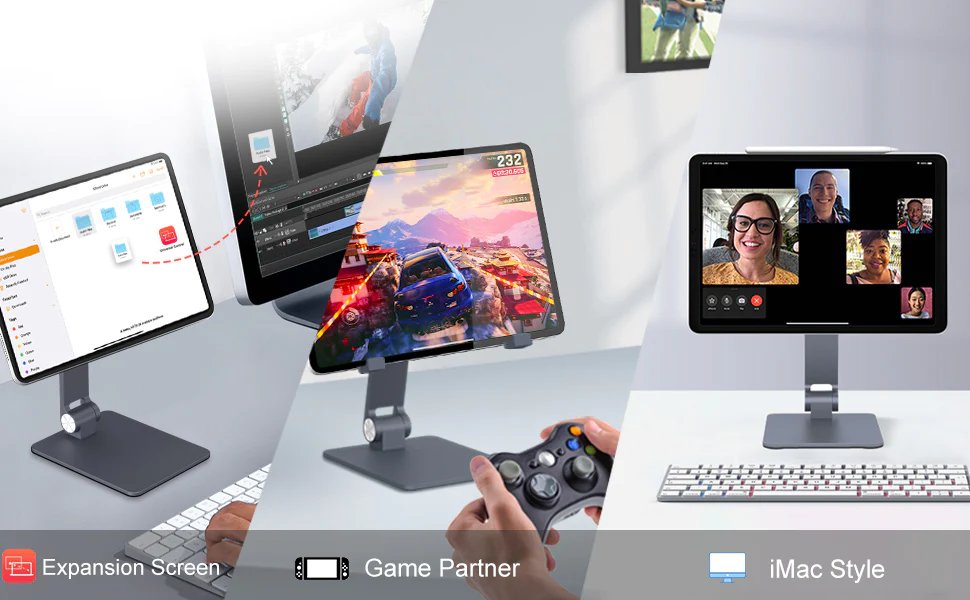 Magfit_Office's tweet photo. iPad magnetic stand upgraded version, 12.9 inch model not only can put iPad, but also can put portable screen!

https://t.co/aeCuyQSWks

#Magfit #Magnetic #ipadstand #iPadpro #ipad #ipadair #imacmini #ipadart #gamerlife #desksetup #gadget #appleproducts #ipados #setup #iPadAir5 https://t.co/QHElqxqevJ