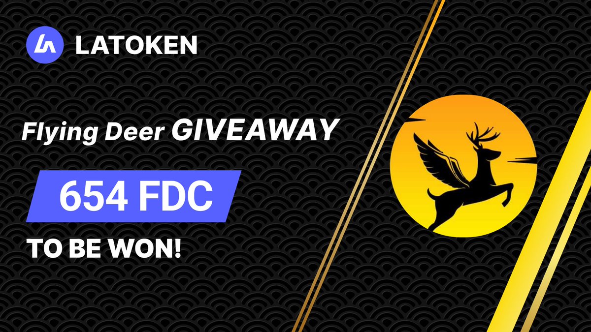 Flyingdeercoin's tweet photo. 3000$ FDC Giveaway on LATOKEN!

🔥 1034 winners
✅ Tag 5 Friends, Retweet and Follow
📲 Get LATOKEN App
🎁 Buy 2 FDC or more for a 10% bonus!

 Join Airdrop 👉 https://t.co/zqeHJrVr8a
Complete all social task👉https://t.co/78QHpQ9kJ1 https://t.co/KWfosWj7H3