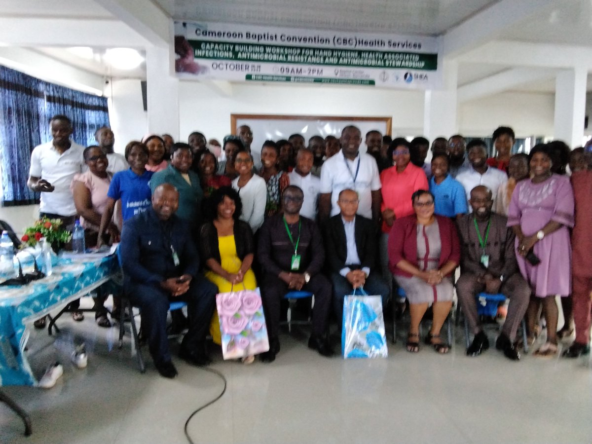 Closing ceremony of workshop on hand hygiene, health care associated and antibiotic stewardship at Baptist Center, Nkwen, Bamenda, Cameroon