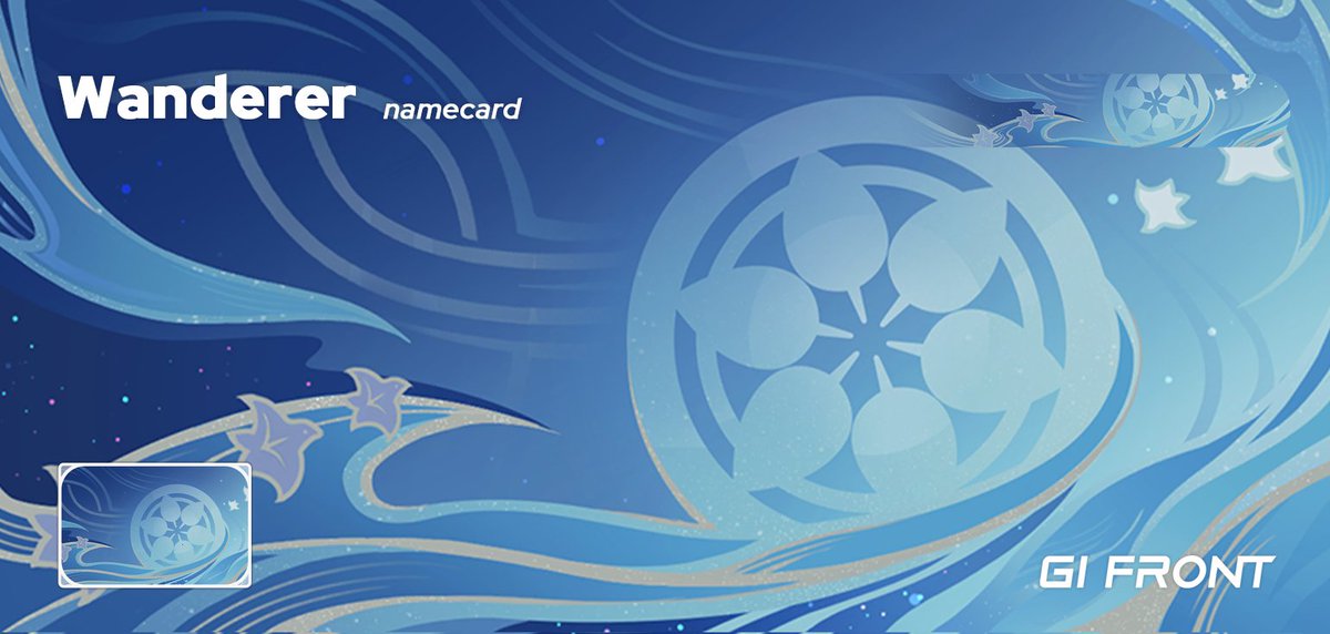 Rune_We's tweet photo. [3.3-Beta] Wanderer namecard https://t.co/r1Ozfcw0WG