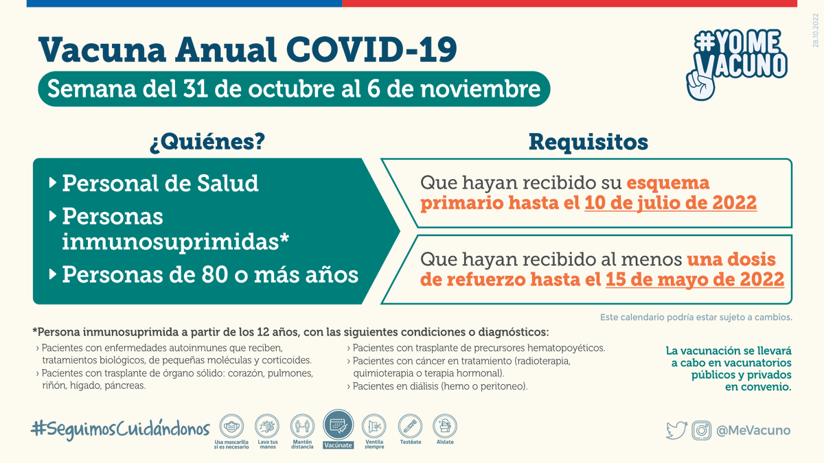 cmds_antof's tweet image. 🔵Esta semana se reactivan los puntos de vacunación #COVID19 de #CMDS
Revisa aquí 👇 los vacunatorios y calendario 🗓️ de las distintas dosis para que nos sigamos cuidando 🤗
#LaPerlaVuelveaBrillar 
#Antofagasta
