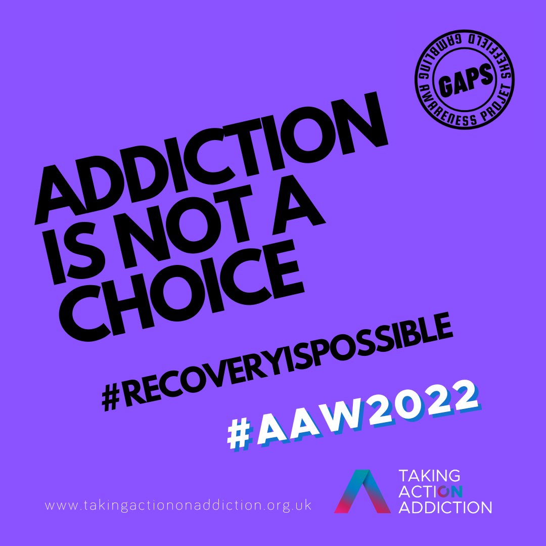 It's #AddictionAwarenessWeek. Addiction is a serious mental illness that can affect anyone - but #RecoveryIsPossible. GAPS offers compassion & understanding to young people struggling with gambling related-harm. 11-25? At risk of gambling-related harm? Contact @SheffieldMind.