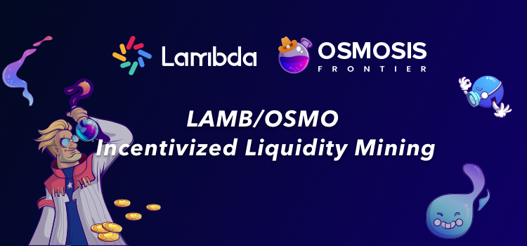 🚀Lambda Network is a Web3 infrastructure built with Cosmos SDK, Lambda Web3 Service provides Decentralized Data Storage and NFT infrastructure.

✨Generative NFT market place is coming!

🔥 $LAMB/ $OSMO Incentivized Liquidity Pool
👉frontier.osmosis.zone/pool/826

#CosmosEcosystem