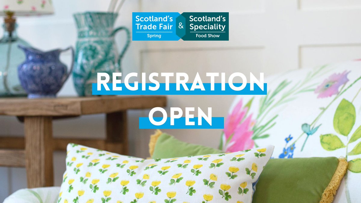 R E G I S T E R . N O W

Registration is open for Scotland's Trade Fair Spring 2023! Join us at the SEC Glasgow over 22 - 24 January to discover your next bestseller first.

#scottradefair

register.visitcloud.com/survey/0gb9v1y…