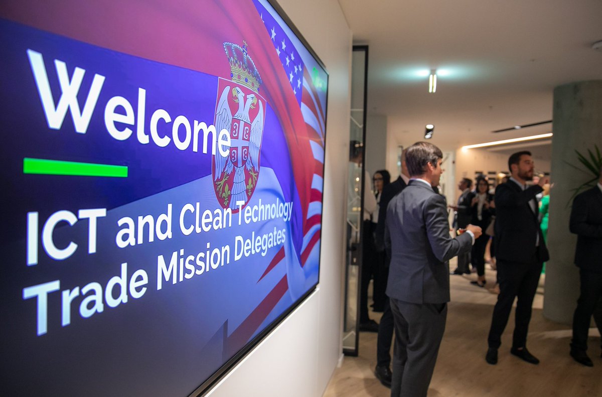 It was an honor for #NCRSerbia Belgrade Campus to host a networking event organized by <a href="/CommerceGov/">U.S. Department of Commerce</a> and <a href="/amchamserbia/">AmCham Serbia</a> as part of U.S. Government's ICT and Clean Technology Trade Mission. Unique chance for IT and energy companies to connect and learn about regional opportunities.