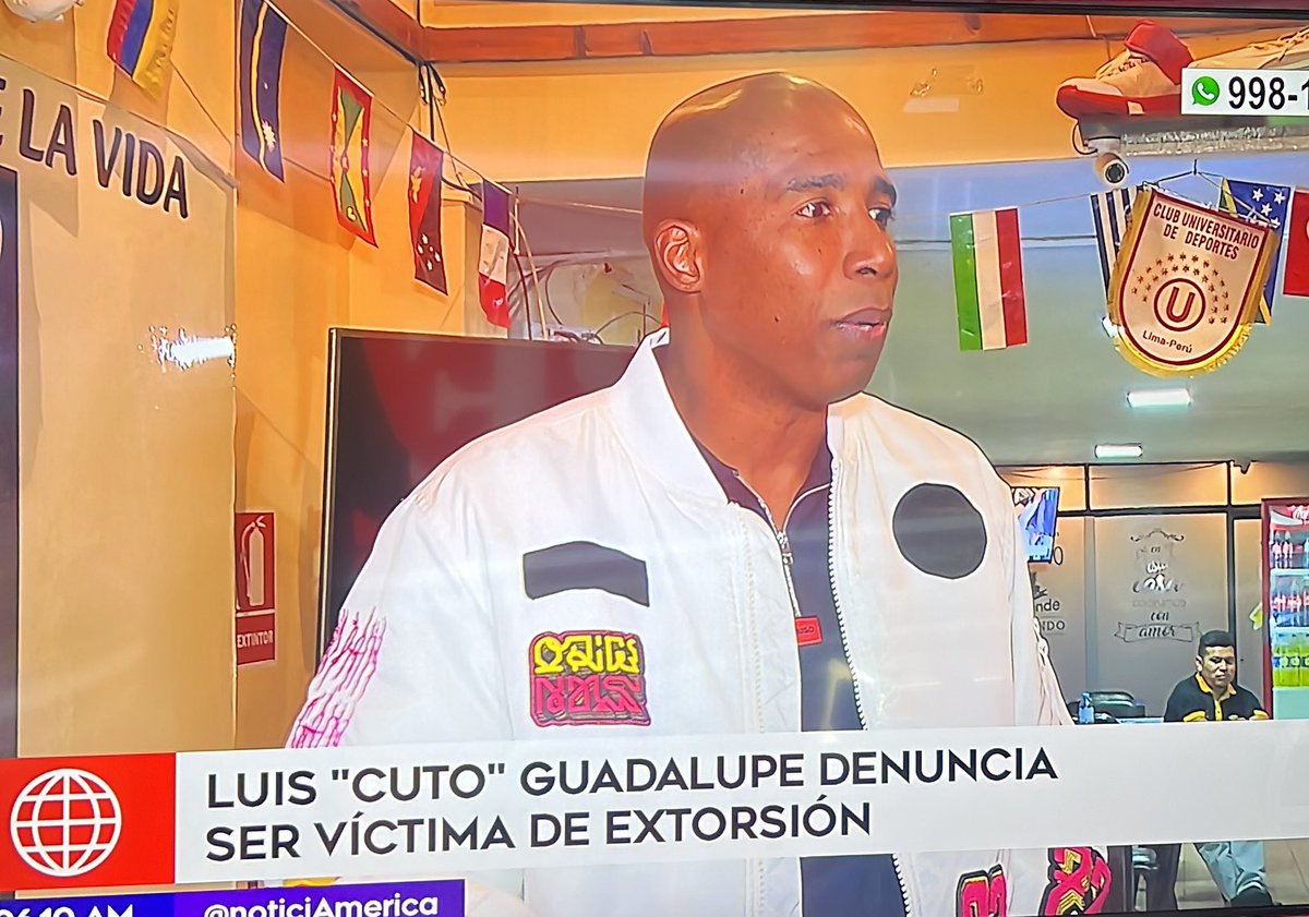 El exjugador de fútbol Luis Guadalupe denuncia que eta siendo extorsionado por delincuentes que le piden 10mil soles para atentar contra su restaurantes y contra su vida. El Cuto ha dicho que no va a ceder.