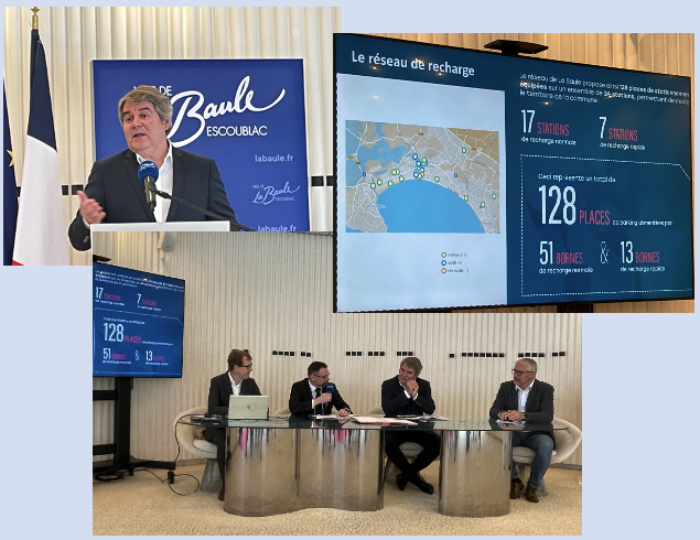 Pas de « retard à l’allumage » pour la mobilité électrique à <a href="/VilleLaBaule/">Ville de La Baule-Escoublac</a>  !
<a href="/franck_louvrier/">Franck LOUVRIER</a>  signe ce jour avec @easycharge un contrat de 15 ans suite à un Appel à Initiative Privé, 128 places équipées, 64 bornes réparties sur 24 stations
<a href="/CheenneF/">Francois Cheenne</a> 
<a href="/Avere_Ouest/">AVERE'Ouest</a> <a href="/enedis_pdl/">Enedis en Pays de la Loire</a>