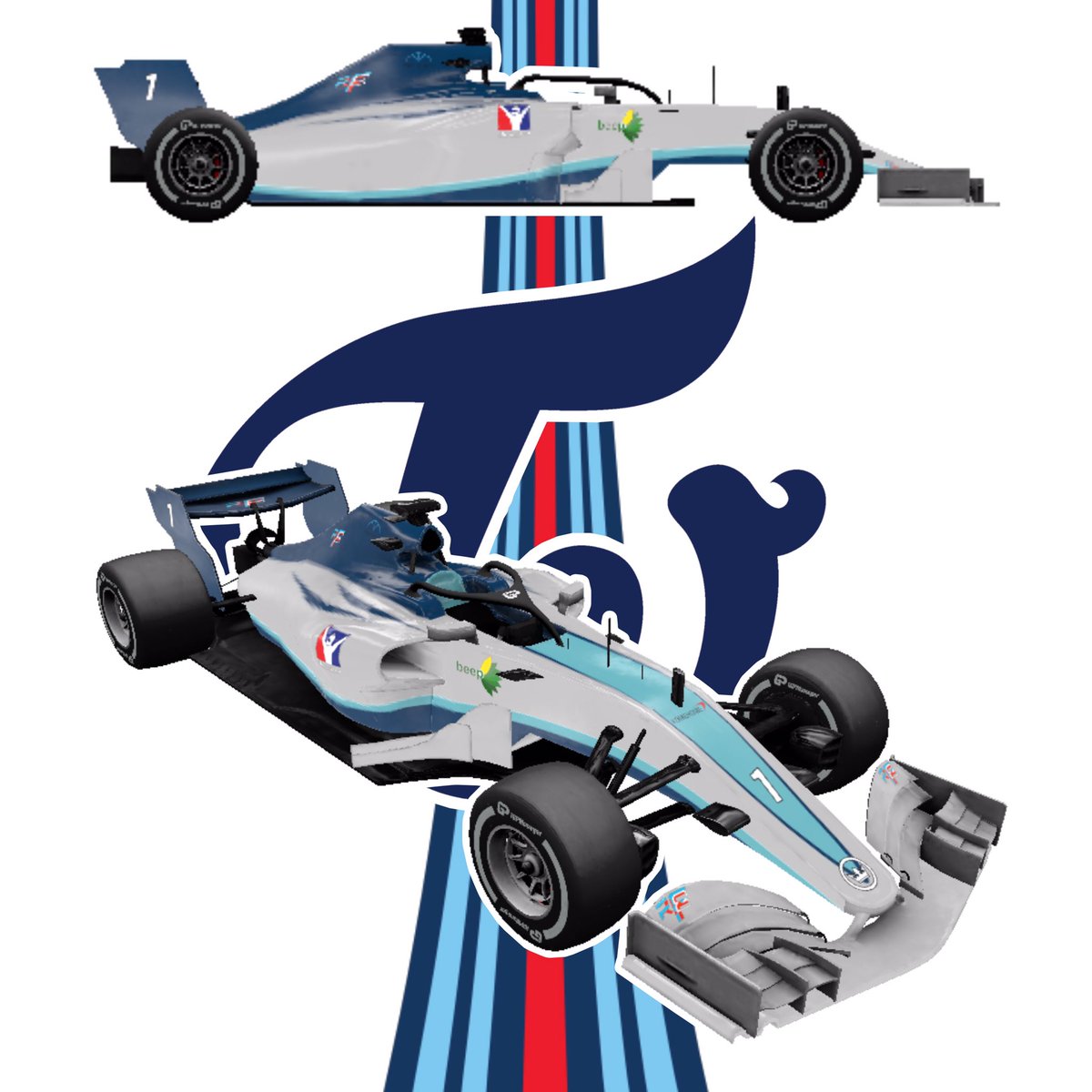 TwiceF1Team's tweet photo. The S21 Challenger has arrived!

TWICE Martini Racing Honda: TWICE MM-22.

Nicknamed the "Momoring" https://t.co/kVyThFI79v