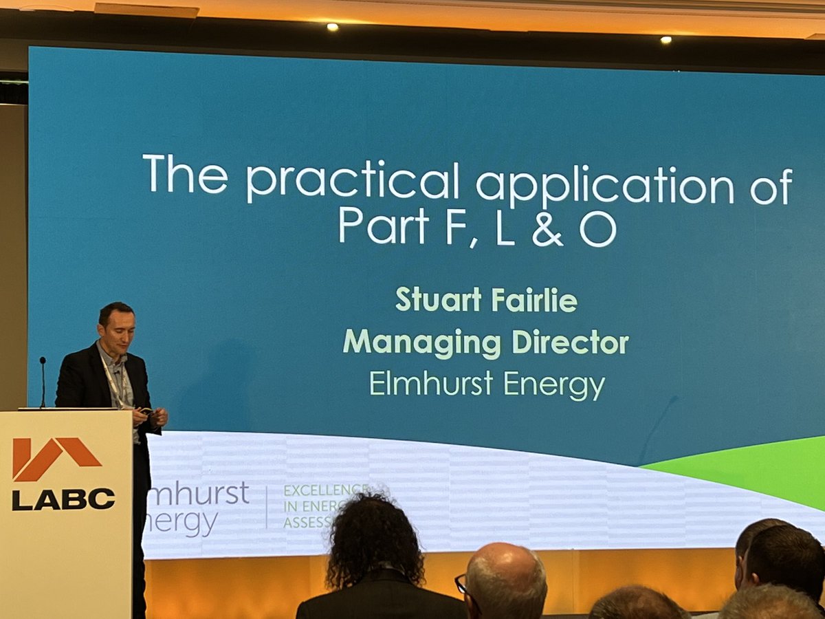 labcuk's tweet photo. An update now on Parts F, L and O by Stuart Fairlie, Elmhurst Energy #labcconference https://t.co/oaD1HJMomH