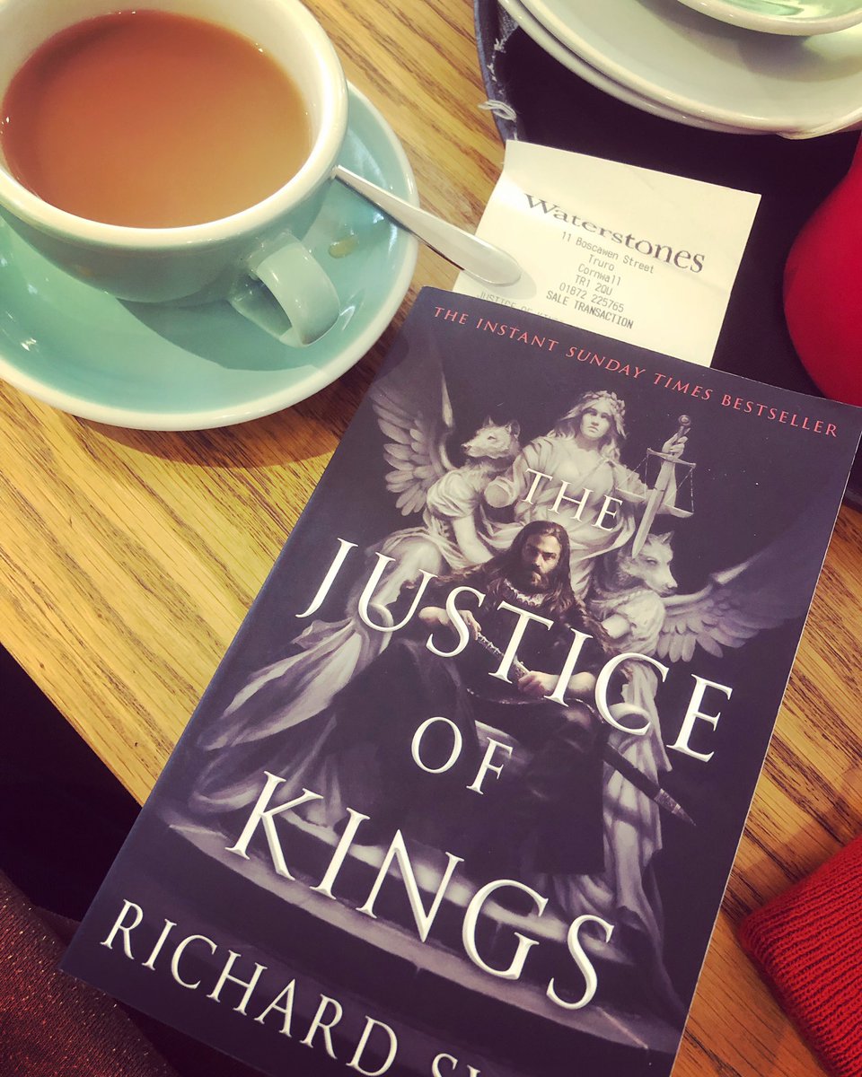 danmountjoy's tweet photo. Cream Tea and a Fantasy Debut! Looking forward to jumping on the hype train! Fantastic cover, great map, awesome premise! The Justice of Kings by @Richard_S_Swan https://t.co/DUMkjqLvKz