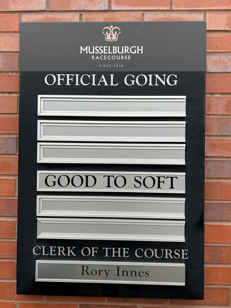 The official going for today’s Start of the Jumps, featuring The Prince Philip Challenge Trophy 🏆 ⚡️ Gates Open: 11:30am 🏁 First Race: 1:07pm 🐎 Last Race: 4:07pm