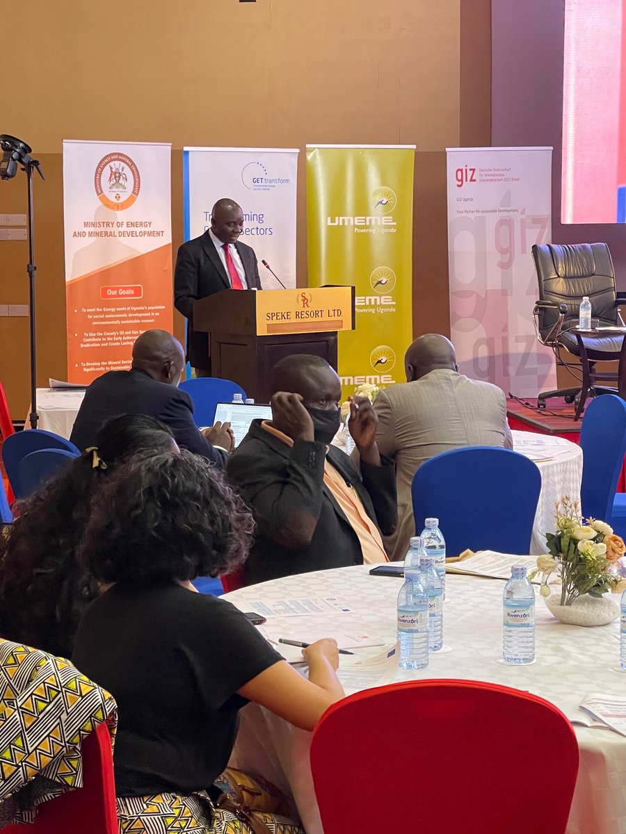 giz_uganda's tweet photo. David Otieno, Head of Programme GIZ Energy and Climate Programme delivers a key note address during a session on strengthening mini-grid sector collaboration at the #PowerForum today https://t.co/C3vhDCTh6p