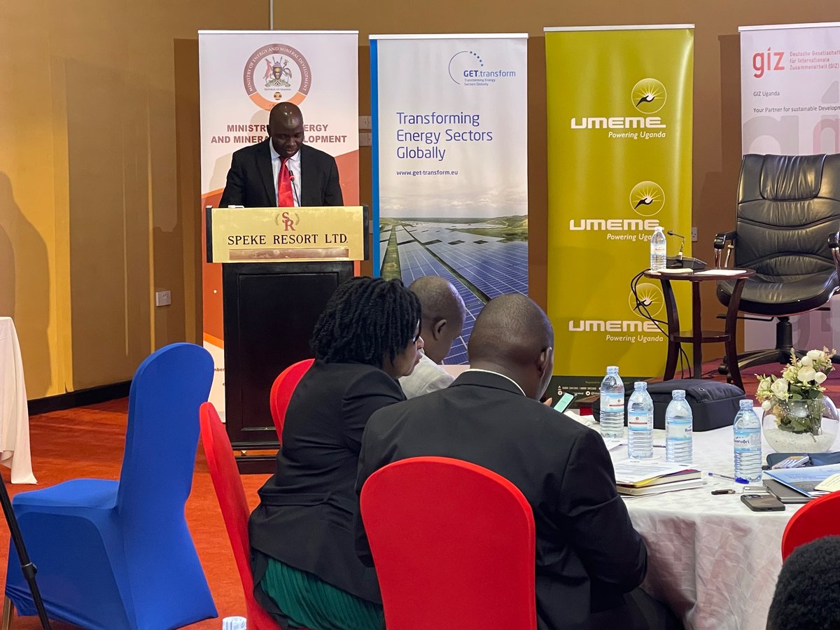 giz_uganda's tweet photo. David Otieno, Head of Programme GIZ Energy and Climate Programme delivers a key note address during a session on strengthening mini-grid sector collaboration at the #PowerForum today https://t.co/C3vhDCTh6p