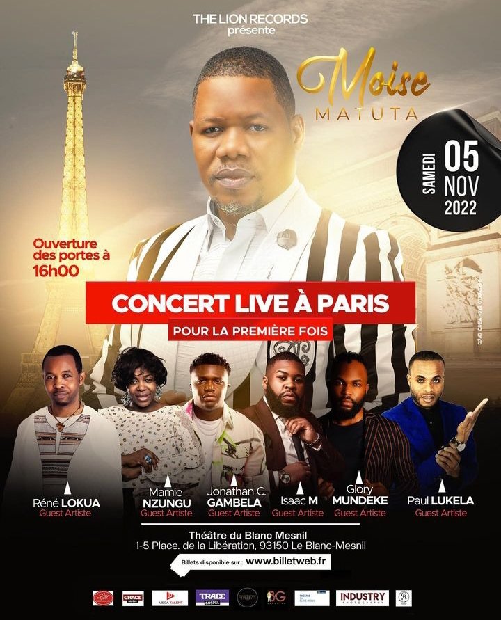 |CONCERT 🎤|
Ce samedi 5 novembre, Moïse Matuta sera en concert au Théâtre du Blanc-Mesnil ! 🔥

@TheLionRecords_ ✨

#LaGrandeCauserie #LGC #MoiseMatuta #TheatreduBlancMesnil 🎵