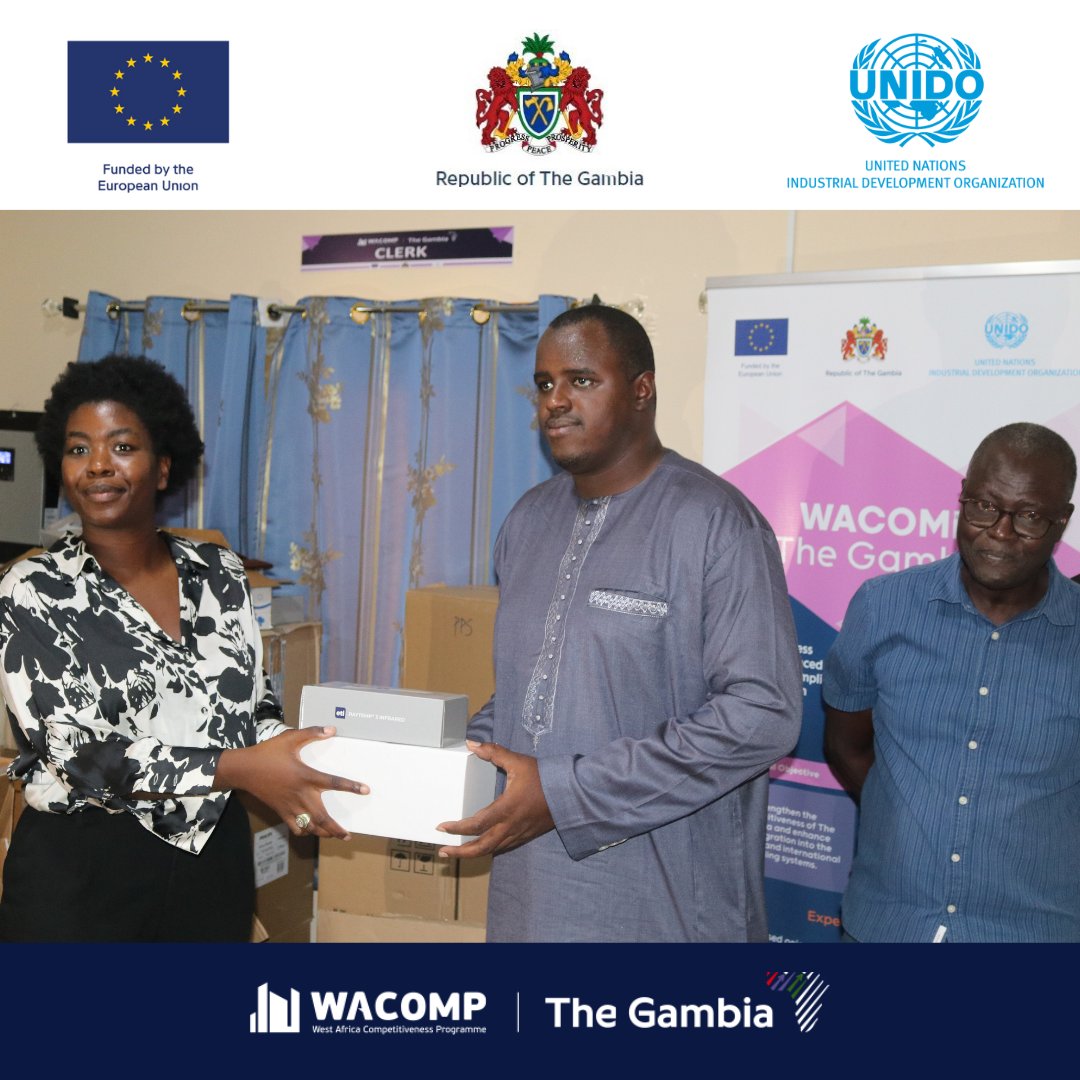WACOMP The Gambia (@wacomp_gm) on Twitter photo The <a href="/EUinTheGambia/">EU in The Gambia</a> -funded #WACOMP_GM🇬🇲 presented field laboratory equipment🌡️to <a href="/fsqathegambia/">Food Safety and Quality Authority of The Gambia</a> <a href="/TGSBstandards/">TGSB</a> Plant Protection Services & Agric. Extension Services
The donation to these quality infrastructure institutions will strengthen✅their technical capacity & competence😊 The <a href="/EUinTheGambia/">EU in The Gambia</a> -funded #WACOMP_GM🇬🇲 presented field laboratory equipment🌡️to <a href="/fsqathegambia/">Food Safety and Quality Authority of The Gambia</a> <a href="/TGSBstandards/">TGSB</a> Plant Protection Services & Agric. Extension Services
The donation to these quality infrastructure institutions will strengthen✅their technical capacity & competence😊