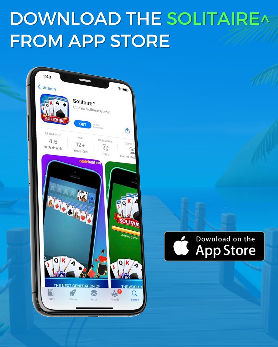 Solitairemotion's tweet photo. Let's check out a great way to boost your mood guys! 
Solitaire for free? Grab From App Store 😎

TAP NOW 👉  https://t.co/VgOgBLG8L5
.
.
.
#Solitaire^ #ClassicCardGame #CardGame #slotaireGame https://t.co/p4cqWZT4Hr