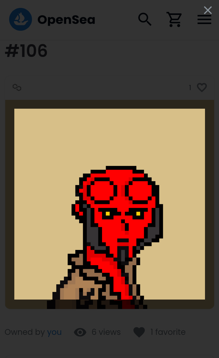 Collection name: Aldotmain
Network : Polygon 
Name Item: #106
Price : 0.005 ETH
No gas fee
Available on Opensea
Homemade✍️

Link:
opensea.io/assets/matic/0…

#OpenSeaNFT #opensea #NFTCommunity #nftcollector #NFTCollection #nftart #NFT #NFTspace #NFTshill