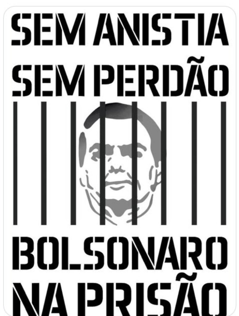DistopiaBrazil's tweet photo. ANISTIA NÃO 
BOLSONARO NA PRISÃO https://t.co/0cvoxZyDJ4