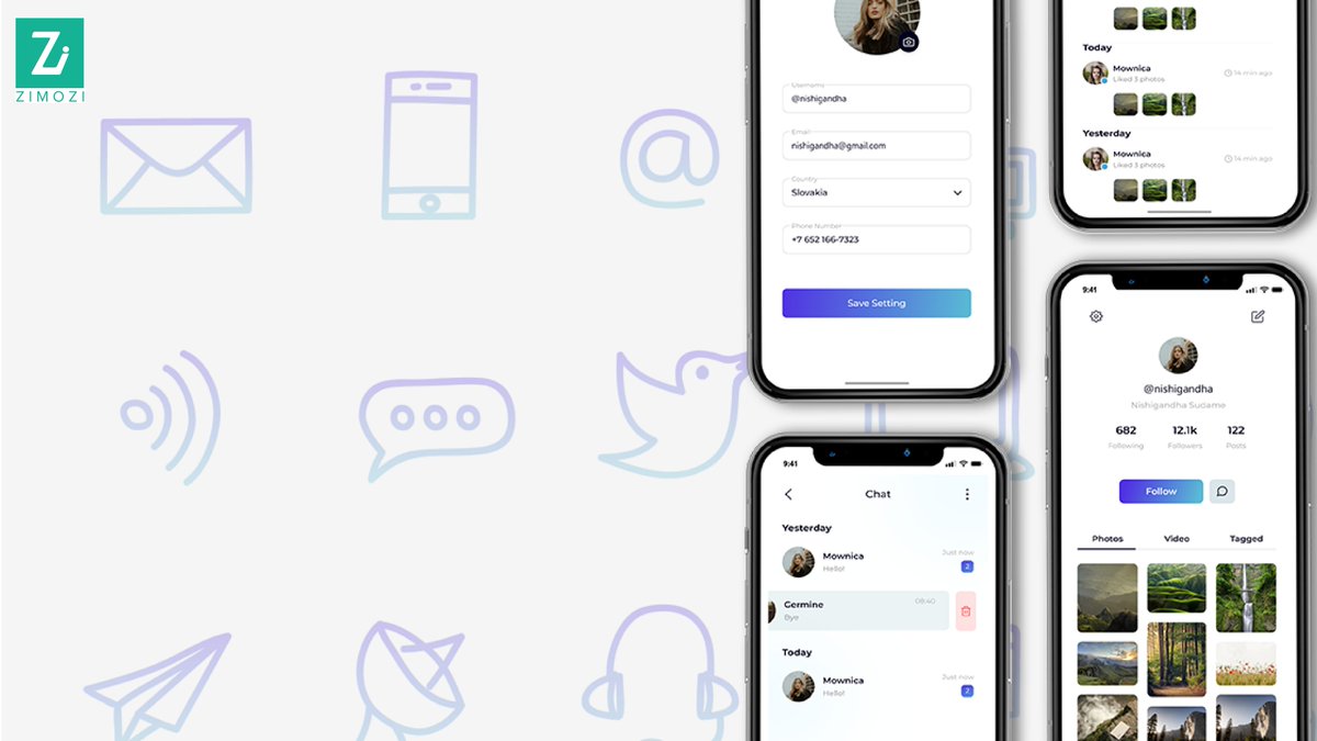 zimozians's tweet photo. Our designs have aesthetic fonts that give a visual treat to social apps.
.
.
.
.
#socialmediaapps #bestUIUX #mobileappdevelopment #aestheticfonts #logo #designs #advertising #online #marketing #iphoneapp #zimozi #zimozisingapore #zimoziaustralia. https://t.co/AoE4A8zVwF