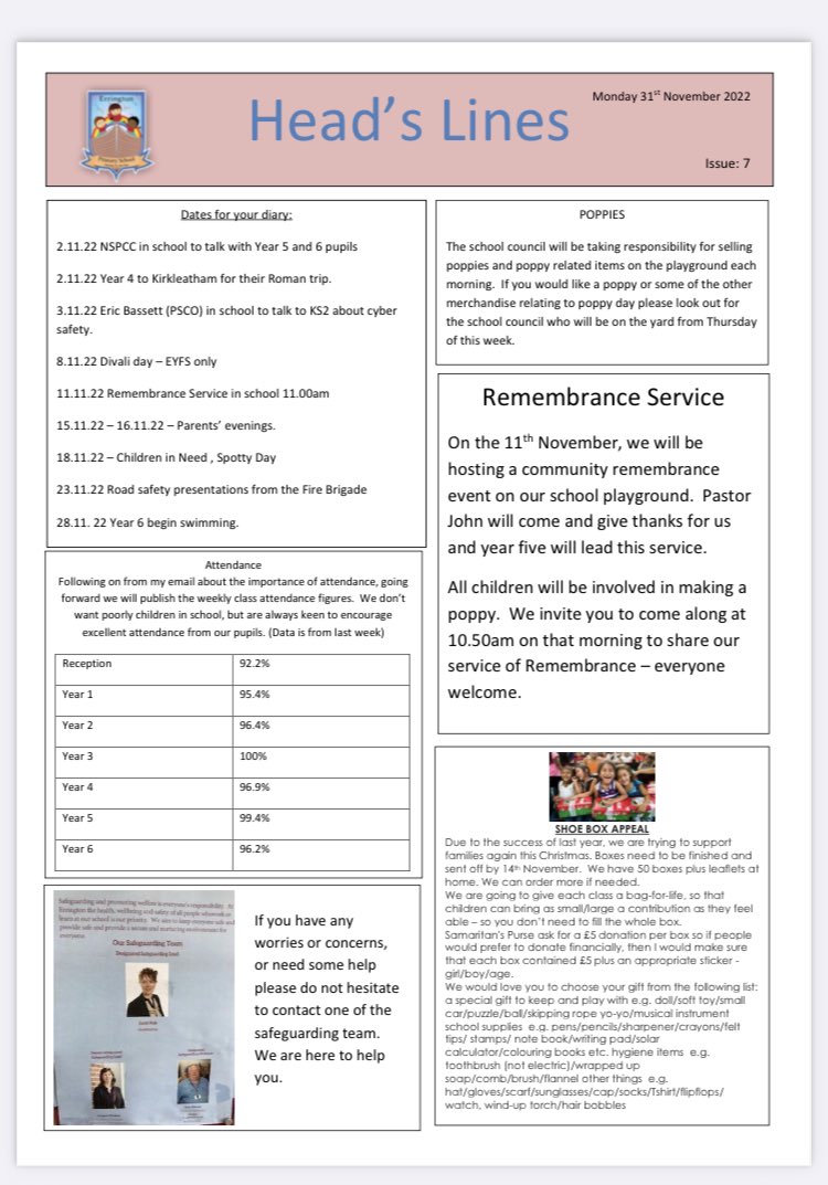 This week’s newsletter
