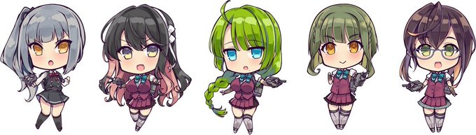 SD夕雲型&amp;霞ちゃんアクリルキーホルダー #艦これ #夕雲型 #夕雲 #長波 #霞 #沖波 #高波 https://t.co/7b16L1egMT 