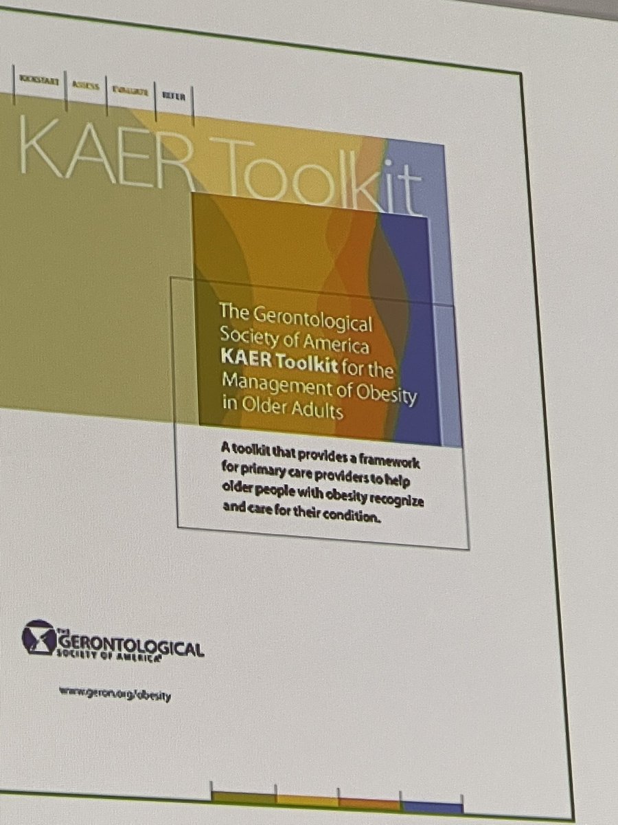 AnnaPendrey's tweet photo. @AnnaPendrey  An honor to be presenting in GSA conference—— Caring for Older Adults with Obesity in Primary Care using the GSA KAER Framework. Come join us! @geronsociety https://t.co/XL5CgiYDNV