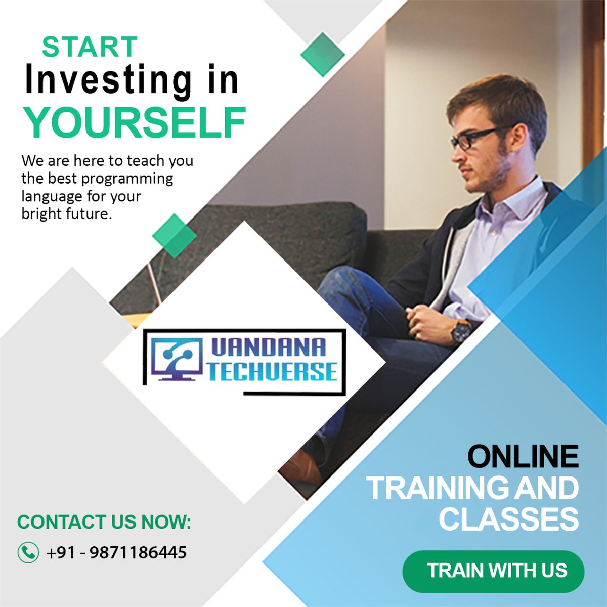 vandantechverse's tweet image. Start Investing In Yourself.....
We are here to teach you the best programming language for your bright future.
.
.
for more information contact us
📱 +91 9871186445
.
#learnprogramming #learningprogramming #learnpythonprogramming #learncprogramming #learningcomputerprogramming