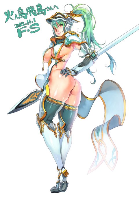 [R-18] スケブ #オリジナル #女の子 #skeb #尻 #鎧 https://t.co/MCKvBwhf07 