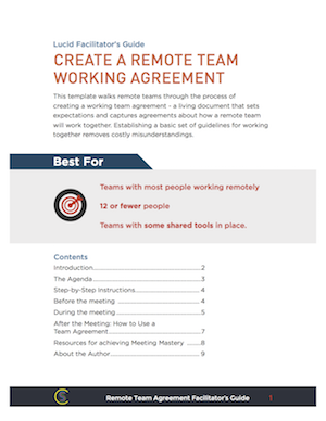 [GUIDE] Remote Team Working Agreement by Lisette Sutherland lucidmeetings.com/templates/lise… #bettermeetings