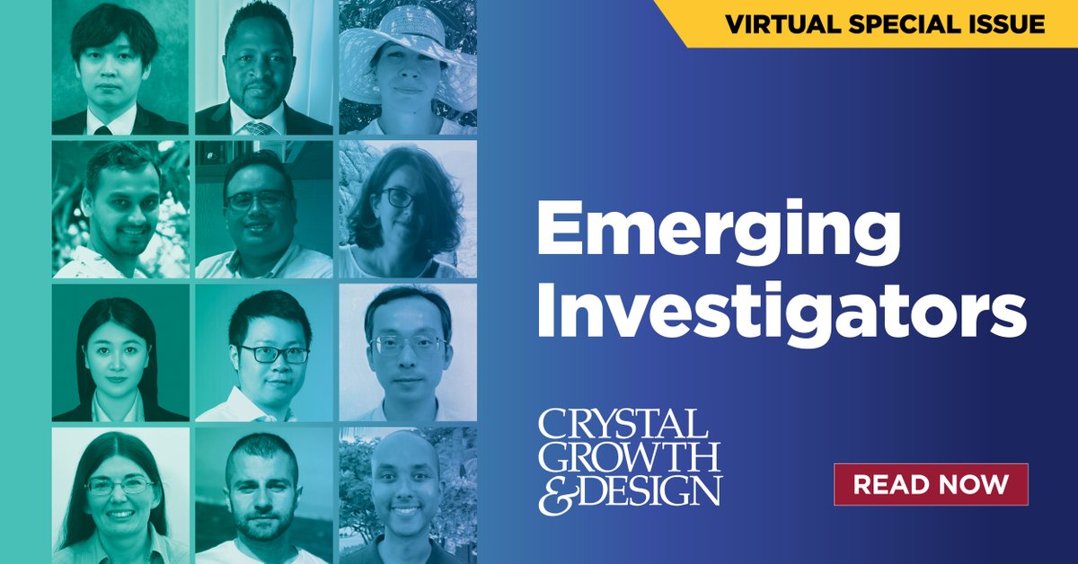 CGD_ACS's tweet photo. We are celebrating the ideas, creativity, &amp; diversity of early-stage research group leaders in crystallization who are making an impact in the field. This Virtual Special Issue features 36 articles authored by emerging investigators from around the world: https://t.co/sYHBqUnF9L https://t.co/enBE6GbgHq