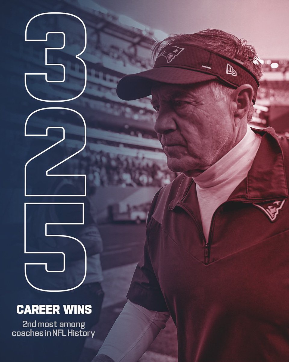 The 🐐 !! 2nd most wins by a coach in NFL History and still going. Congrats Coach B!