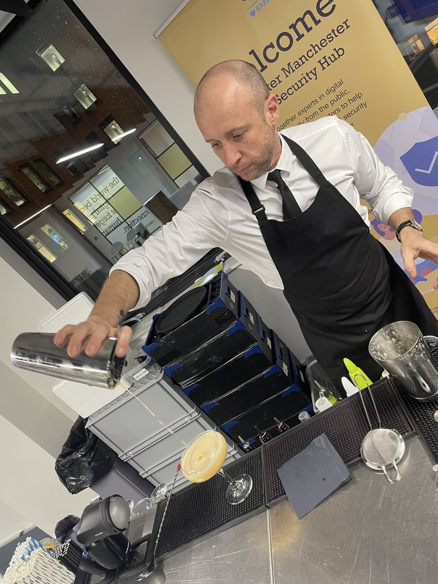 David Bleakman (@davidbleakman) on Twitter photo Cocktail time at #DiSHmcr cybersecurity #digitalsecurity #launchevent
<a href="/lomasjon/">Jon Lomas</a> <a href="/ChrisLowerson/">Chris Lowerson</a> <a href="/EmmaMarshall/">Emma Marshall</a> <a href="/StuartNelson/">Art Nels</a> <a href="/DanielGDresner/">ProfDanny</a> <a href="/Casarlach/">SL</a> <a href="/darren1_obrien/">๐ป๐๐ฃ๐ฃ๐๐ ๐'๐น๐ฃ๐๐๐</a> <a href="/Mardani/">Kashif Mardani</a>
<a href="/greatermcr/">Greater Manchester Combined Authority</a> <a href="/ManCityCouncil/">Manchester City Council</a> <a href="/eagle_labs/">Eagle Labs</a> <a href="/BarclaysUK/">Barclays UK</a> <a href="/OfficialUoM/">The University of Manchester</a> <a href="/LancasterUni/">Lancaster University</a> <a href="/Plexalcity/">Plexal</a> Cocktail time at #DiSHmcr cybersecurity #digitalsecurity #launchevent
<a href="/lomasjon/">Jon Lomas</a> <a href="/ChrisLowerson/">Chris Lowerson</a> <a href="/EmmaMarshall/">Emma Marshall</a> <a href="/StuartNelson/">Art Nels</a> <a href="/DanielGDresner/">ProfDanny</a> <a href="/Casarlach/">SL</a> <a href="/darren1_obrien/">๐ป๐๐ฃ๐ฃ๐๐ ๐'๐น๐ฃ๐๐๐</a> <a href="/Mardani/">Kashif Mardani</a>
<a href="/greatermcr/">Greater Manchester Combined Authority</a> <a href="/ManCityCouncil/">Manchester City Council</a> <a href="/eagle_labs/">Eagle Labs</a> <a href="/BarclaysUK/">Barclays UK</a> <a href="/OfficialUoM/">The University of Manchester</a> <a href="/LancasterUni/">Lancaster University</a> <a href="/Plexalcity/">Plexal</a>