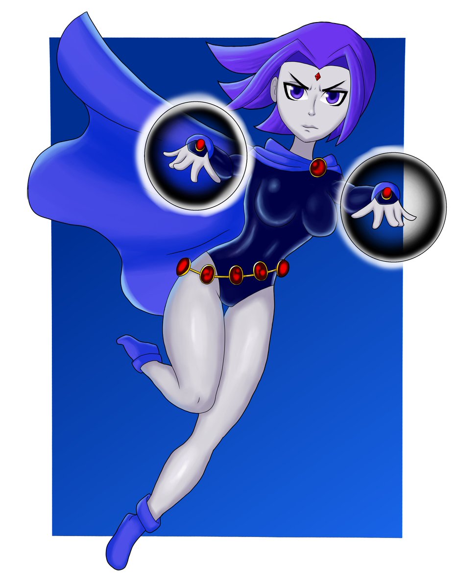 assassinbug1's tweet image. Finished the drawing!

#fanart  #TeenTitans  #Raven