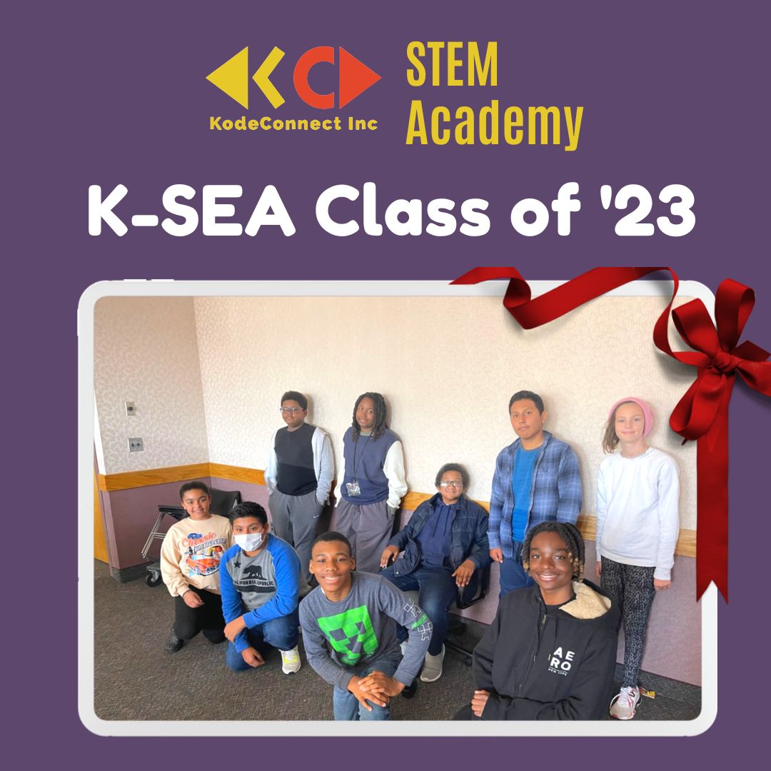 Introducing the KodeConnect STEM Envisions Academy Class of 2023!  We had a great first session on Saturday!  Looking forward to our next meeting on November 12, 2022.  It's not too late to join in!