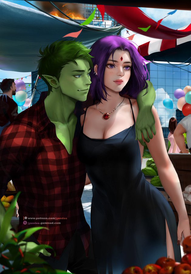 jyundeeARTs's tweet photo. Off-duty Teen Titans https://t.co/p2stMhMiqe