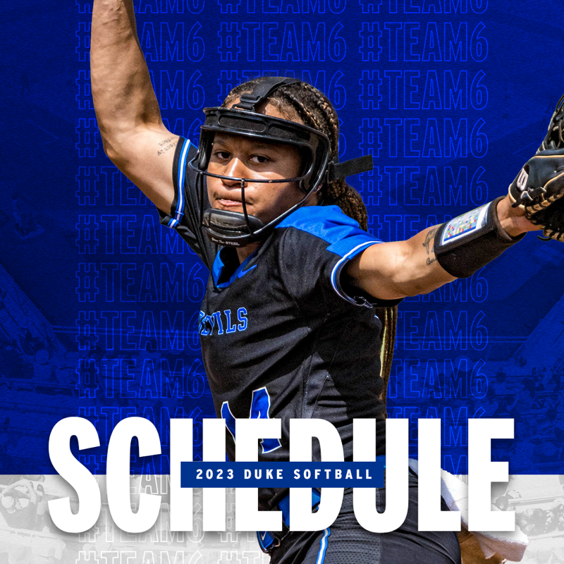 DukeSOFTBALL's tweet photo. Mark your calendars, 2023 awaits ‼️🔵

#Team6 | #GoDuke