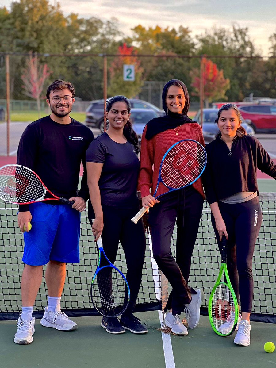 Sarah Khan, MD (@sarahkhan9894) on Twitter photo We take Wellness Wednesdays seriously 🎾💪❤️#throwback <a href="/HareemSyed7/">Hareem Syed</a> <a href="/Mazumders_MD/">Samia Mazumder, MD</a> <a href="/SimGaneriwalMD/">Simran Ganeriwal, MD</a> <a href="/CCF_IMCHIEFS/">Cleveland Clinic IM</a> We take Wellness Wednesdays seriously 🎾💪❤️#throwback <a href="/HareemSyed7/">Hareem Syed</a> <a href="/Mazumders_MD/">Samia Mazumder, MD</a> <a href="/SimGaneriwalMD/">Simran Ganeriwal, MD</a> <a href="/CCF_IMCHIEFS/">Cleveland Clinic IM</a>