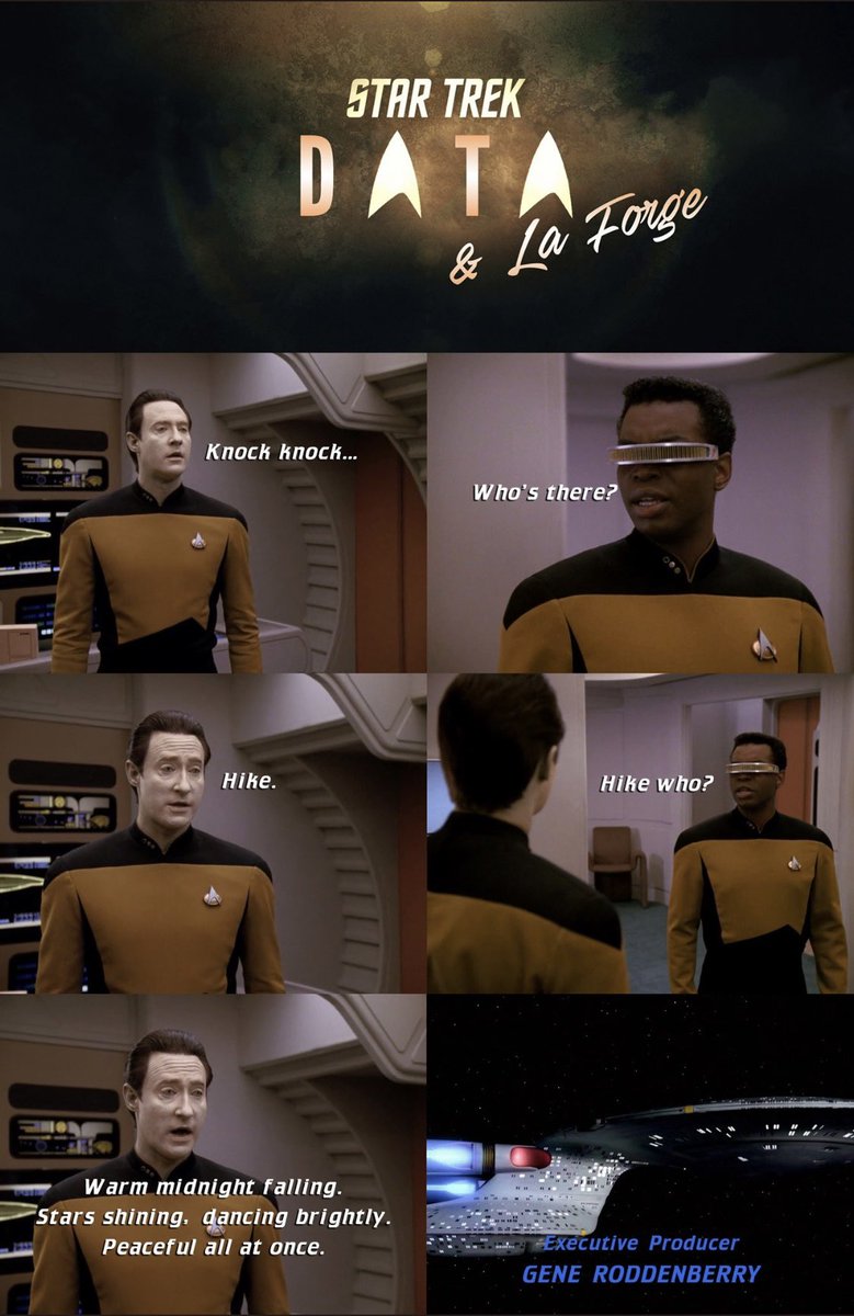 Saw this @StarTrek meme and immediately thought of @GarrettRWang doing his weekly haiku for the @TheDeltaFlyers podcast 🖖🏼