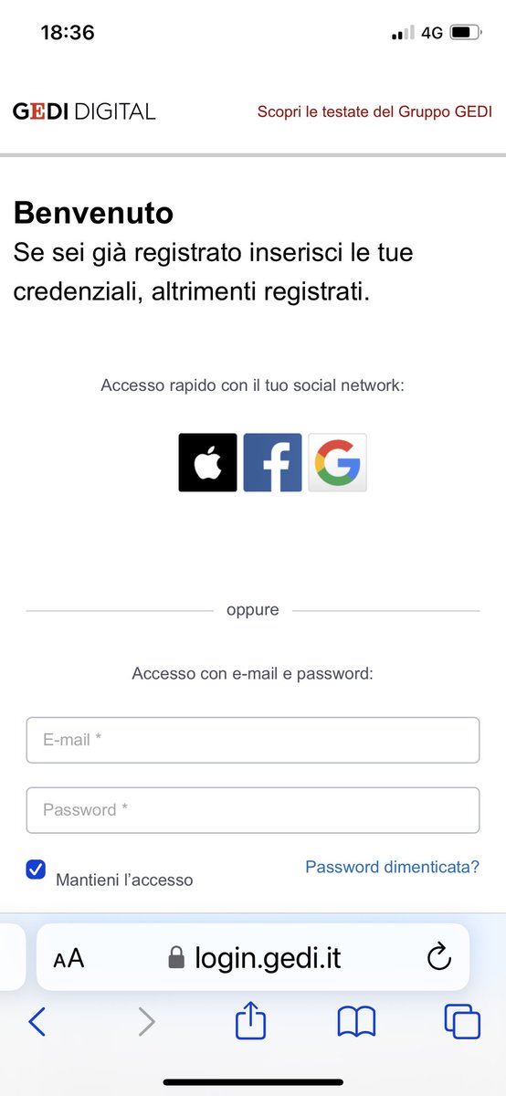arturo possidente (@artpossi) on Twitter photo <a href="/repubblica/">Repubblica</a> <a href="/GEDIspa/">GEDI</a> <a href="/Maumol/">Maurizio Molinari</a> ma è mai possibile??? Ogni volta richiede utenza e password? <a href="/repubblica/">Repubblica</a> <a href="/GEDIspa/">GEDI</a> <a href="/Maumol/">Maurizio Molinari</a> ma è mai possibile??? Ogni volta richiede utenza e password?