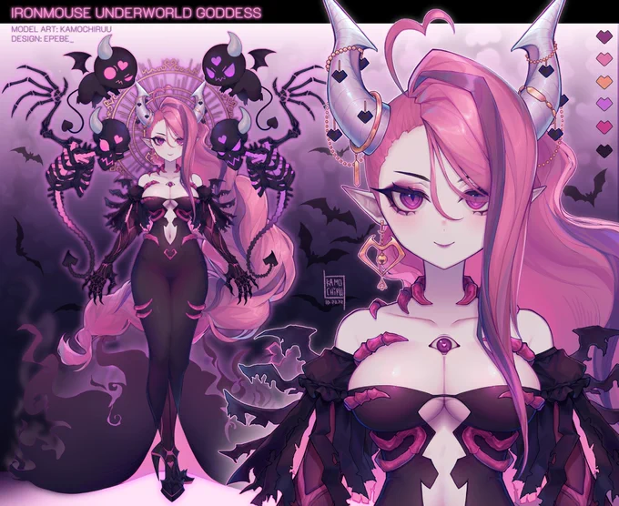 Ironmouse Underworld Goddess  I had the honor of doing Mousey's model, thanks so much! 