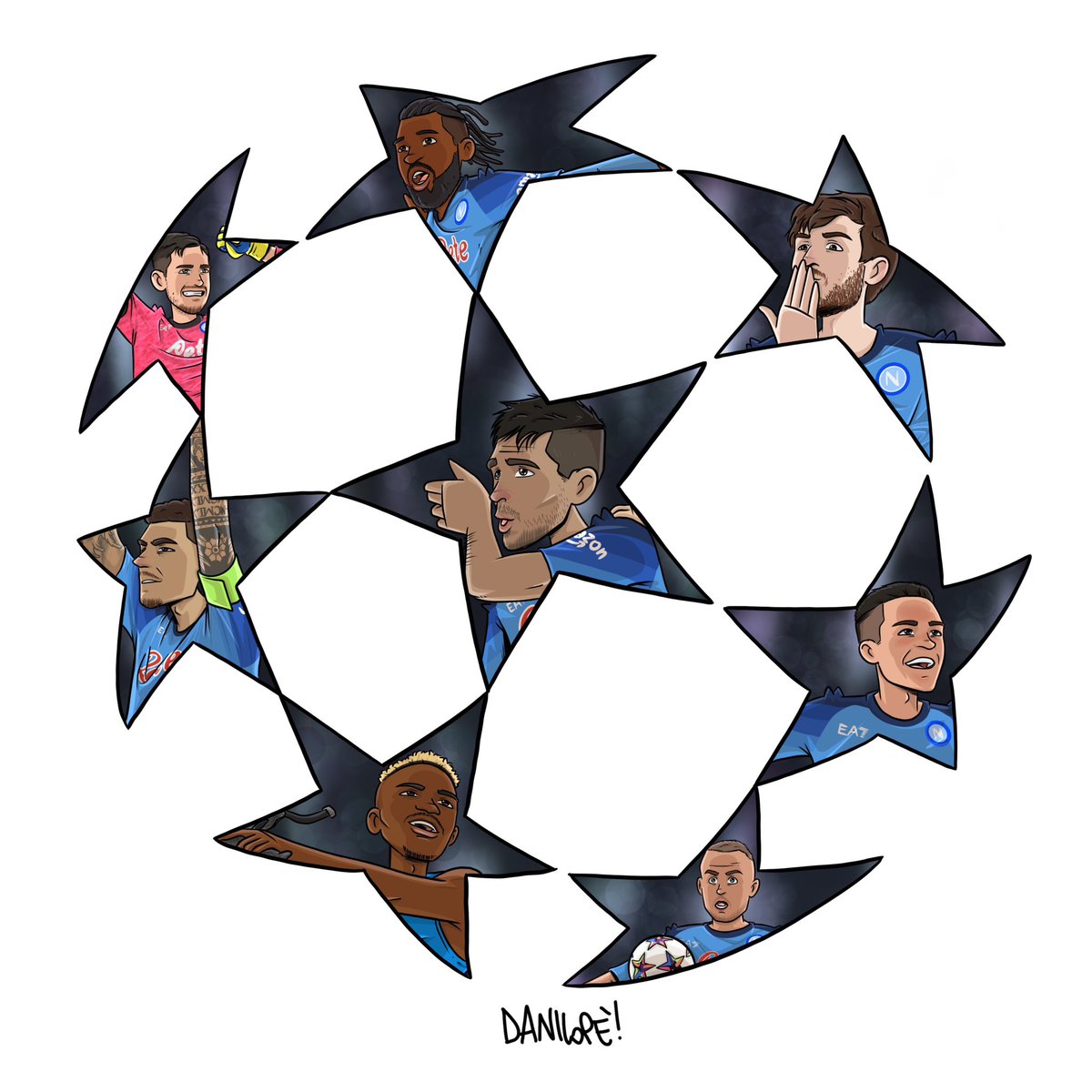 Che fase a gironi 💙
____
#ChampionsLeague #Liverpool #Ajax #GlasgowRangers #cholito #Kvaratskhelia #comics #danilope #ForzaNapoliSempre